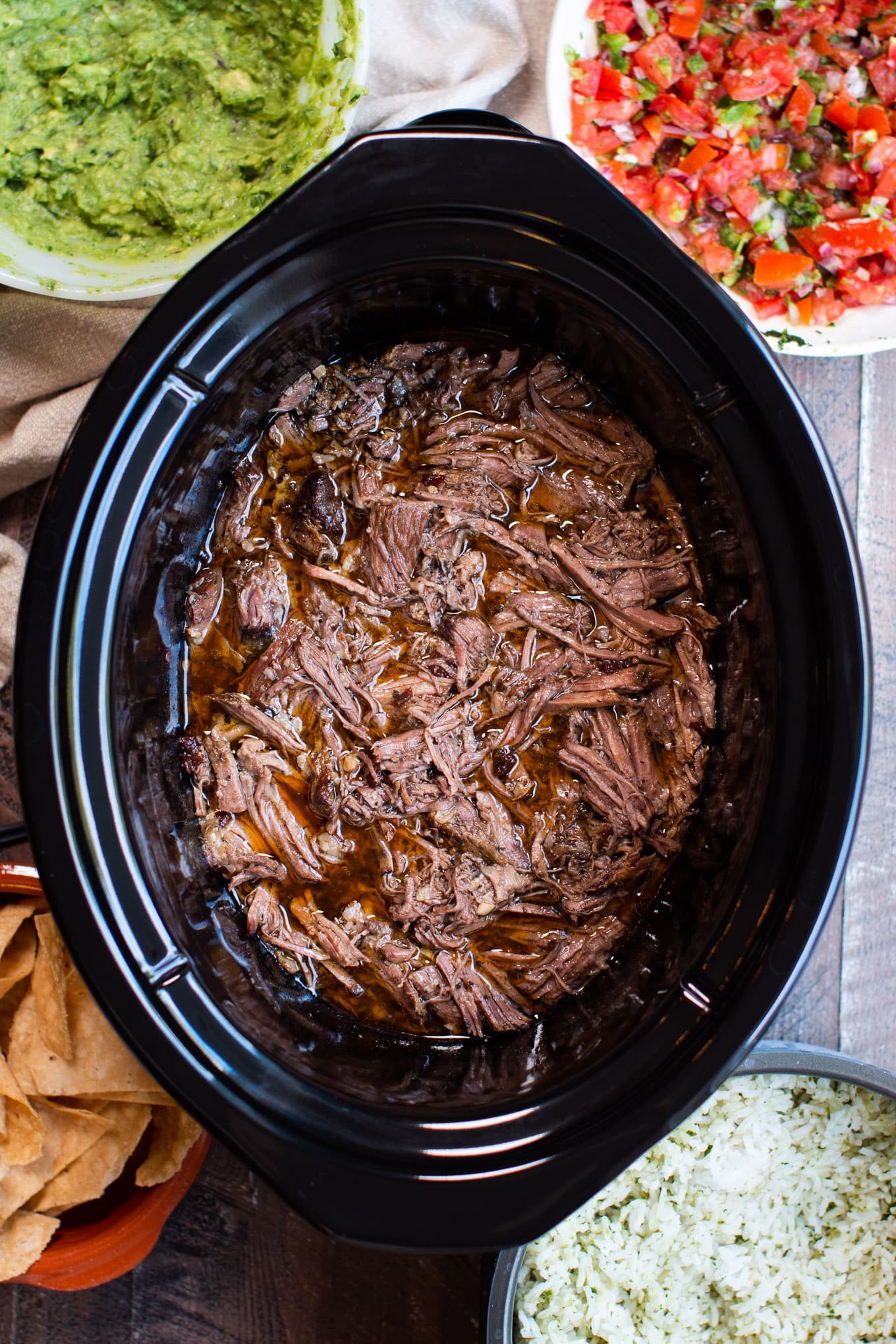 Slow Cooker Tex-Mex Beef Barbacoa with Chipotle and Cumin