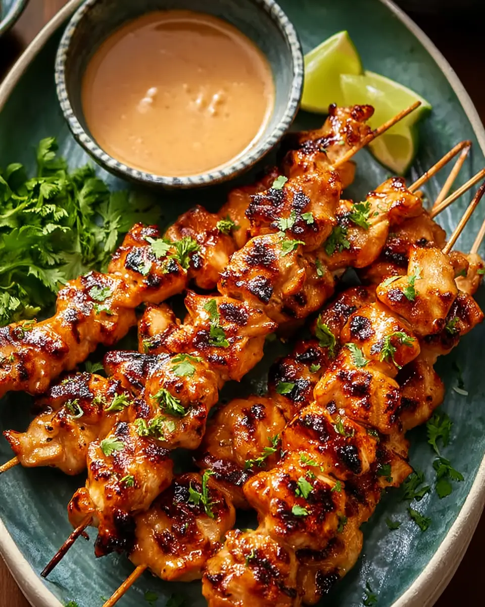 Grilled Jollof-Spiced Chicken Skewers with Smoky Tomato Glaze