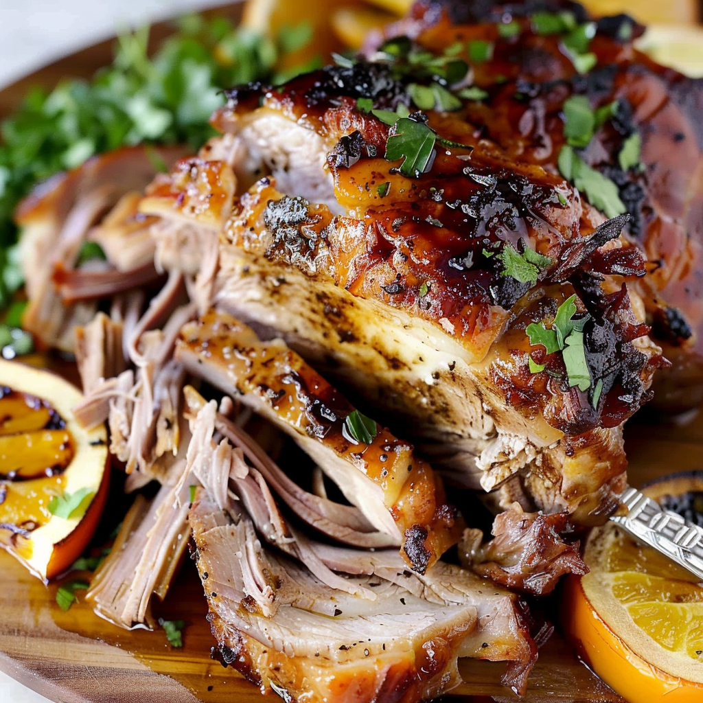 Caribbean Dark Rum Mojo Pork Shoulder