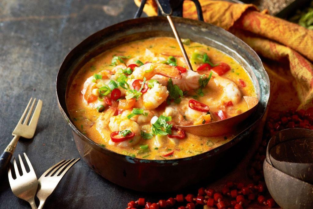Cachaça-Infused Moqueca Baiana with Coconut Milk