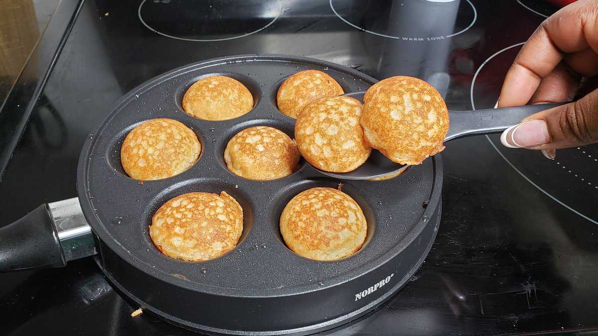 Pan-Fried Vitumbua Rice Pancakes with Cardamom