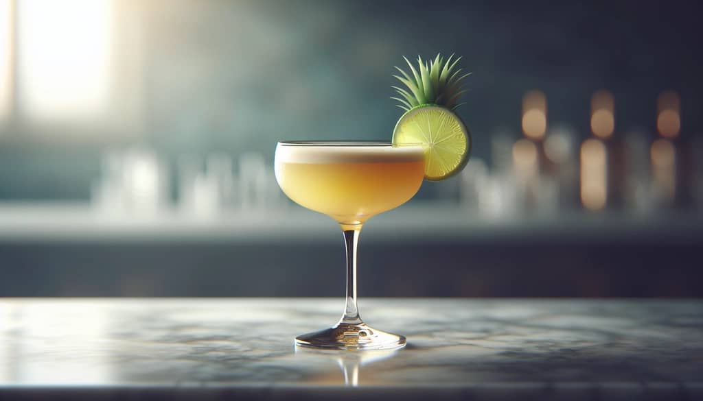 Pineapple Rum Daiquiri with Fresh Lime