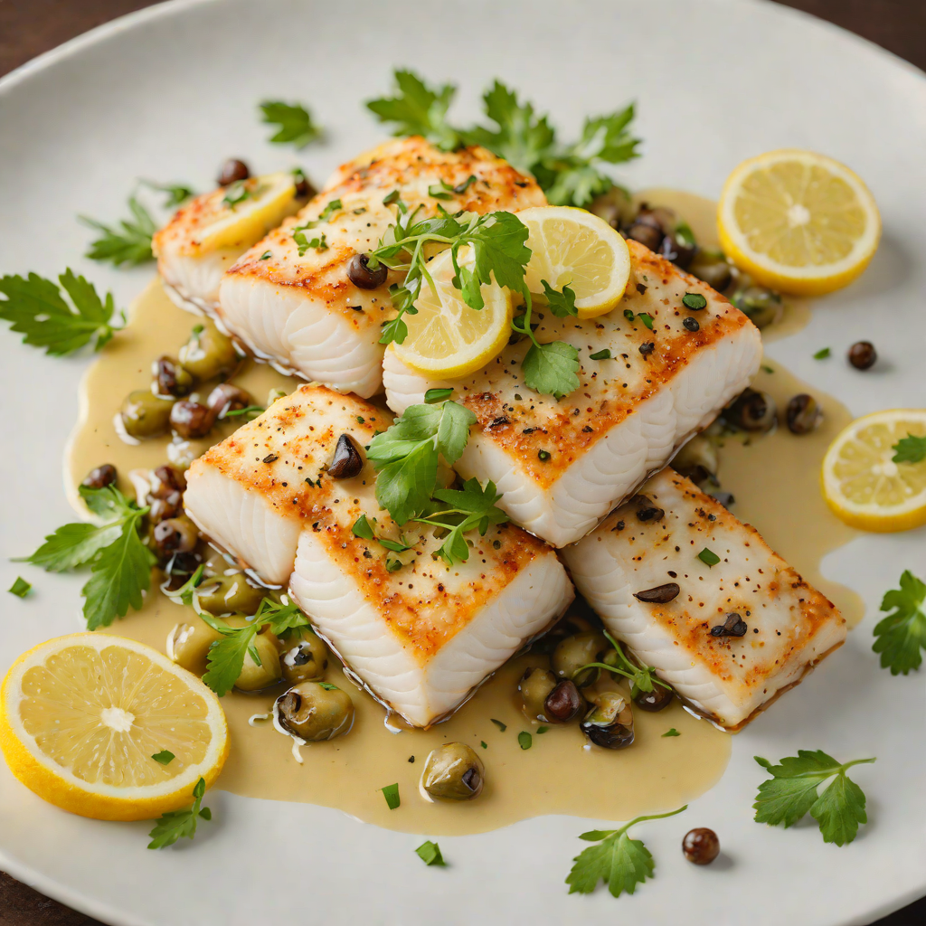 Pan-Seared Cod with Lemon-Caper Vinaigrette