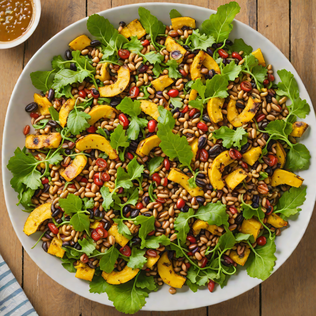 Fried Plantain and Black-Eyed Pea Salad with Spicy Dressing