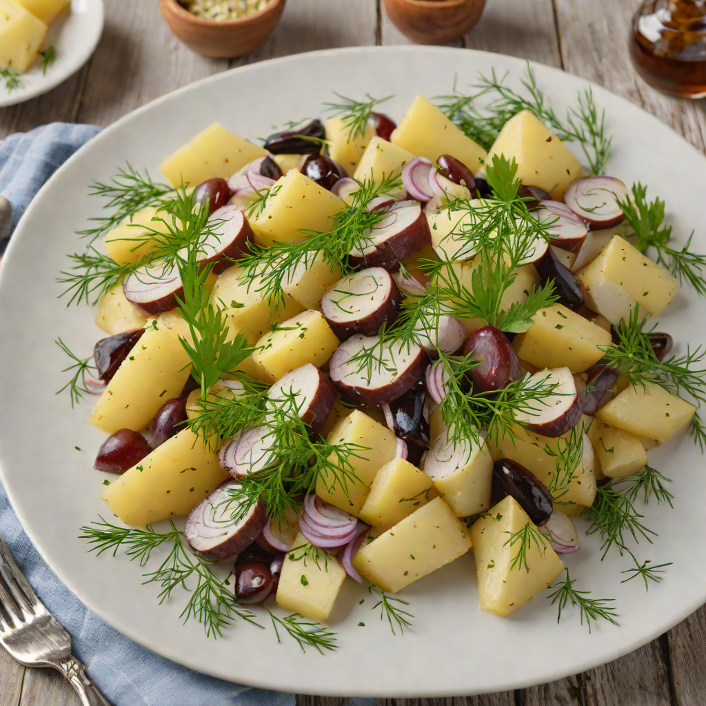 Black Sea Herring Salad with Potatoes and Dill