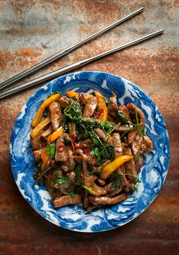 Venison Stir Fry with Ginger and Szechuan Peppercorns