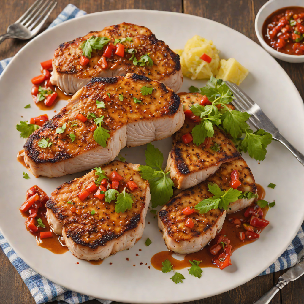 Pan-Seared Pork Chops with Texan Chili Rub