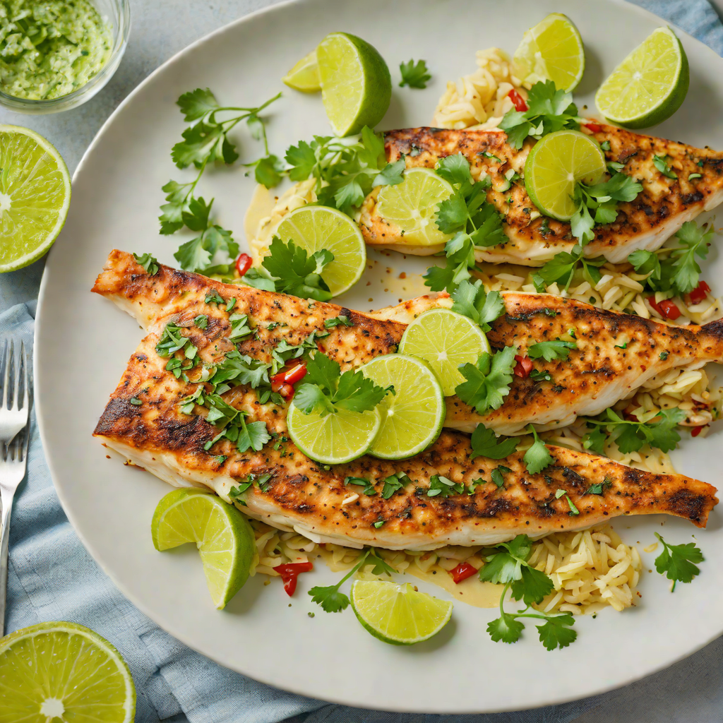 Pan-Seared Catfish with Cilantro-Chile Lime Butter