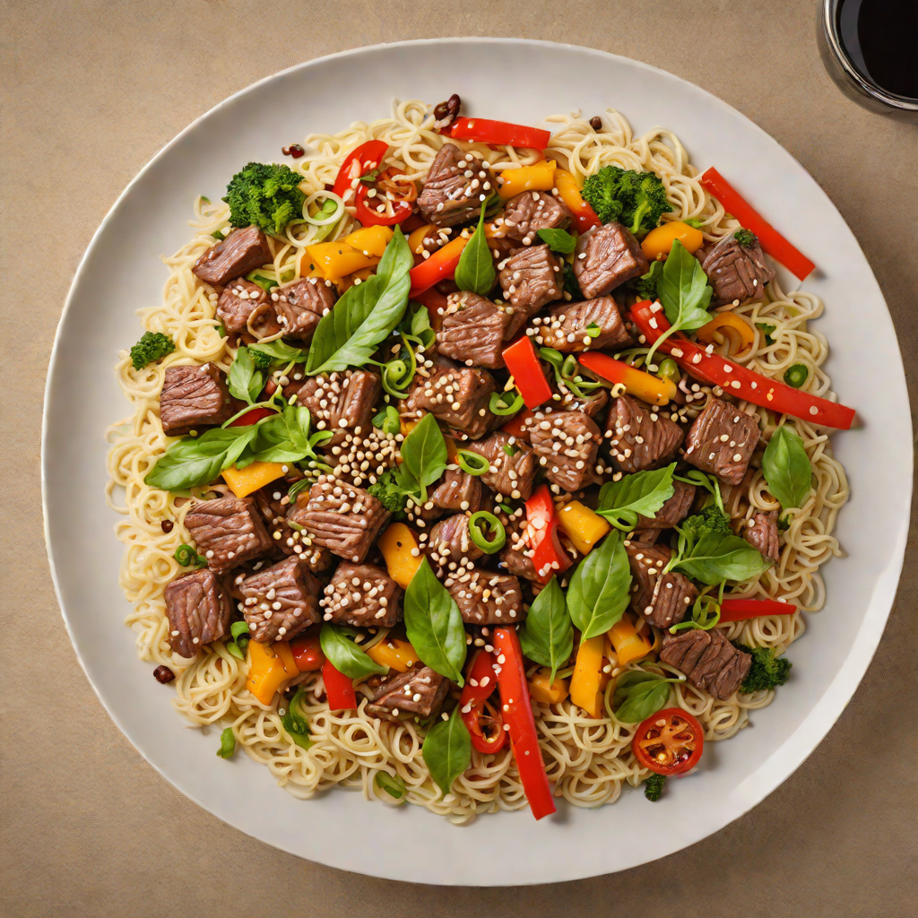 Spicy Red Wine and Black Pepper Beef Stir-Fry