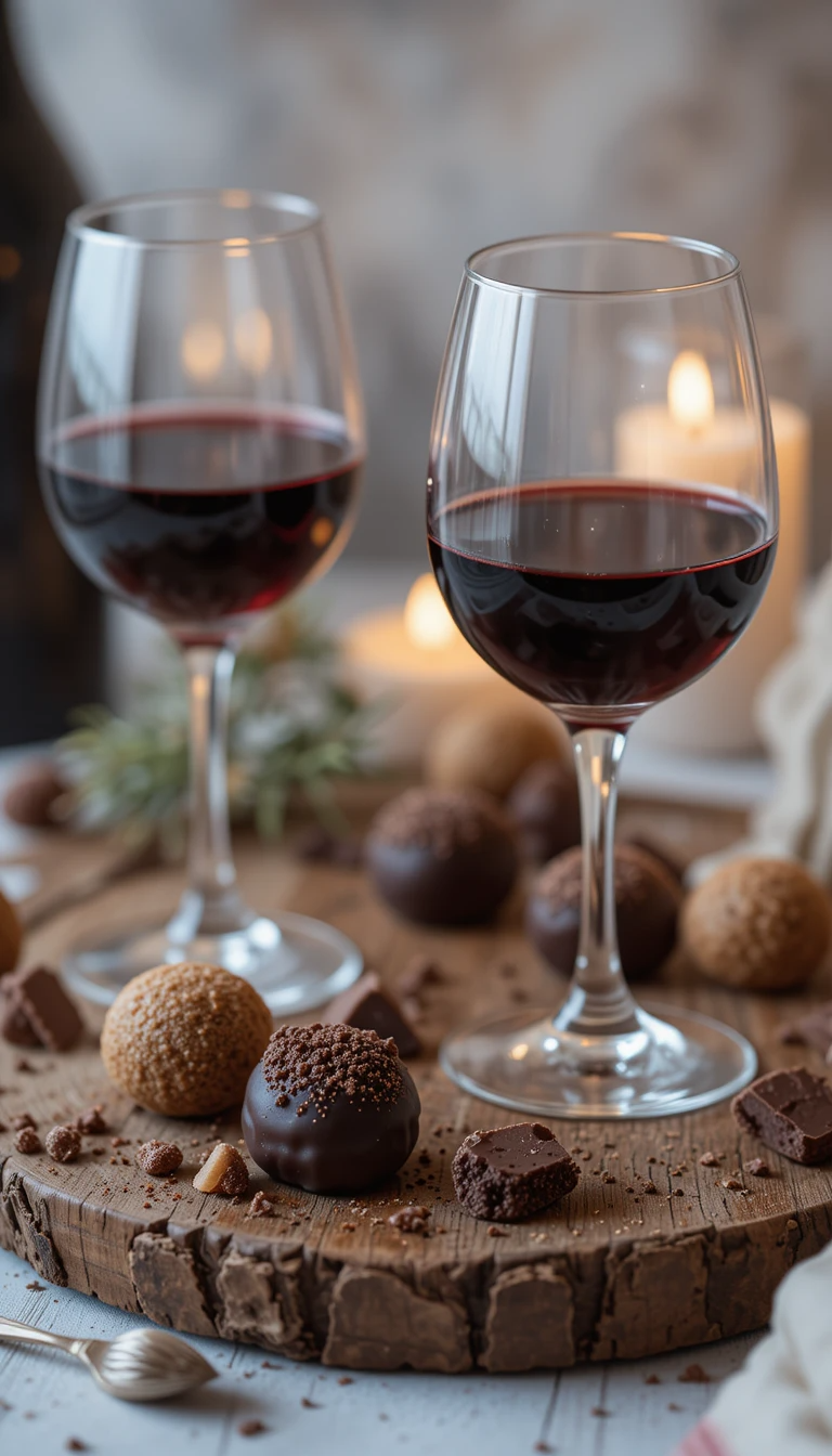 Red Wine and Chocolate Aphrodisiac Cocktail