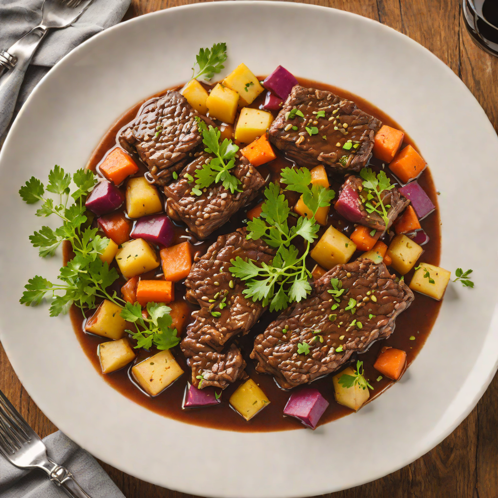 Spiced Red Wine-Braised Beef with Root Vegetables