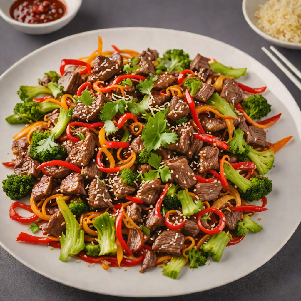 Spicy Deer Meat Stir-Fry with Garlic and Chili
