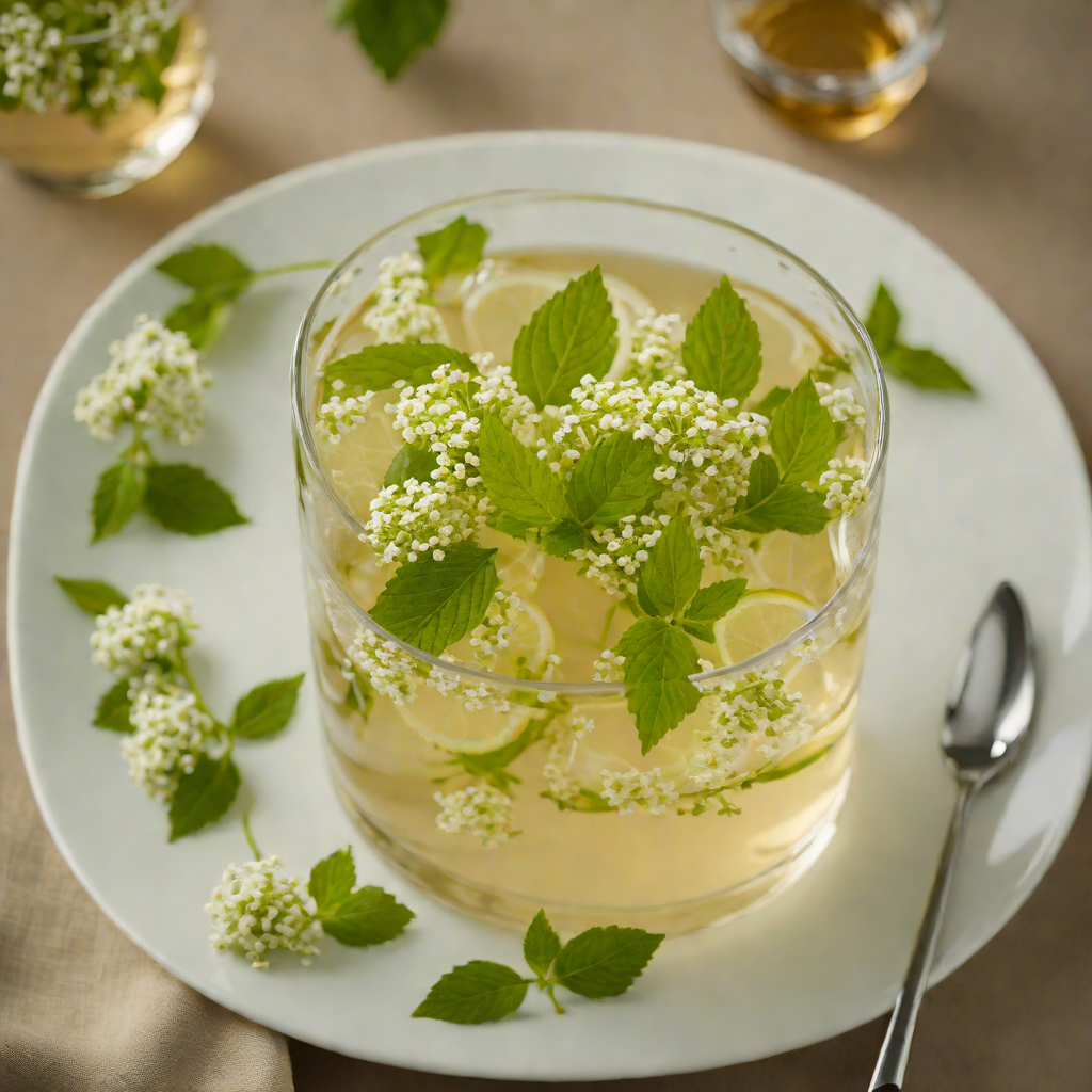 Herbal Green Tea and Elderflower Cooler