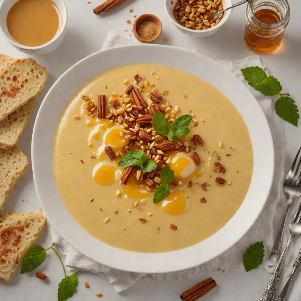 Baked Maize Meal Porridge with Honey and Cinnamon