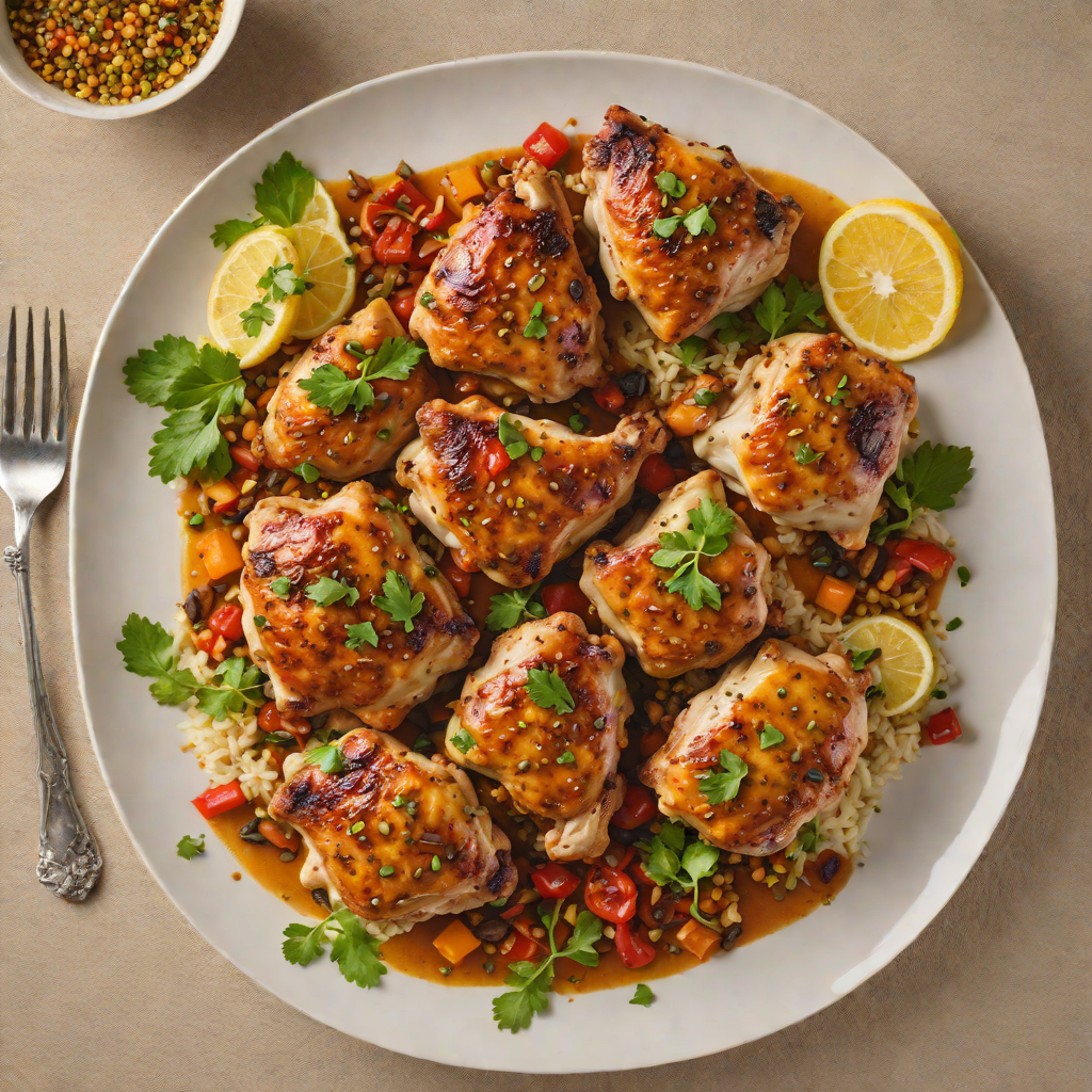 Pan-Seared Chicken Thighs with Authentic Moroccan Spice Blend