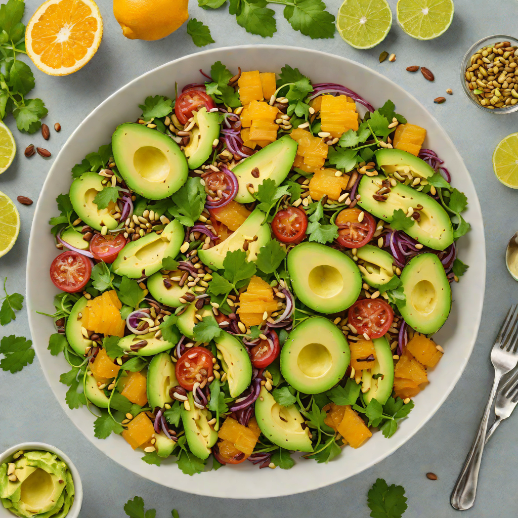 Pharr-Inspired Citrus Avocado Salad with Pepitas and Cilantro