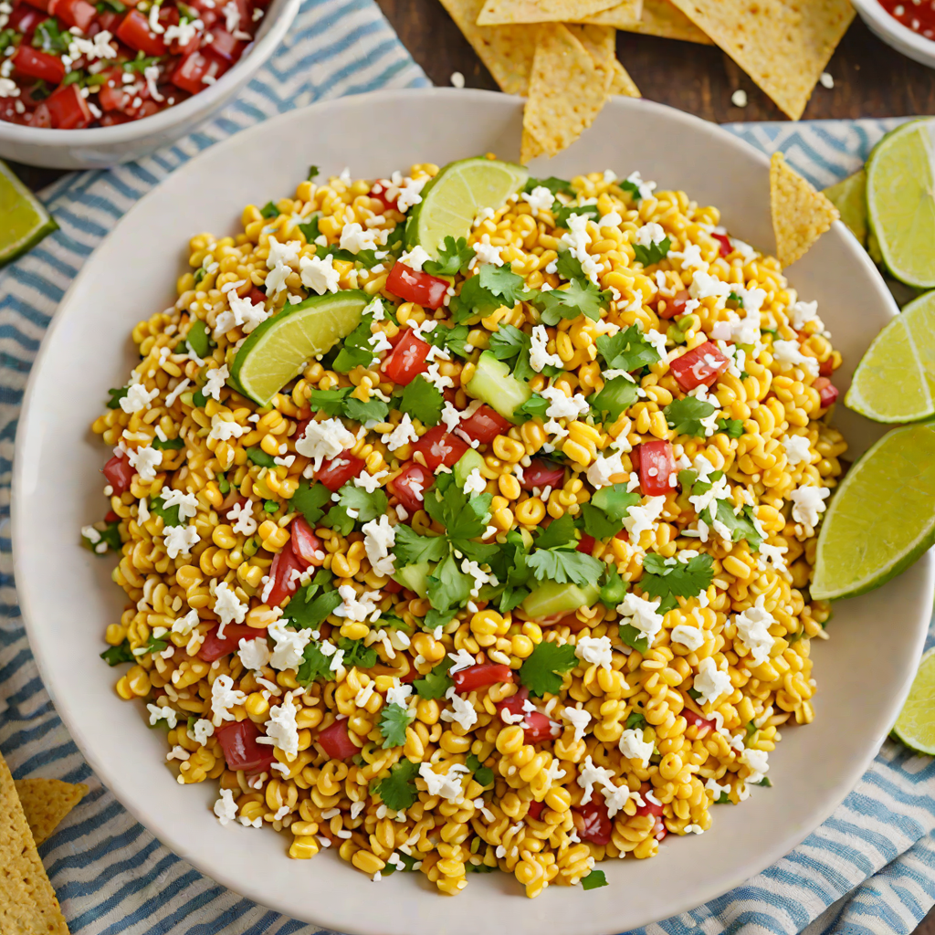 Tex-Mex Street Corn Dip with Cotija and Chipotle