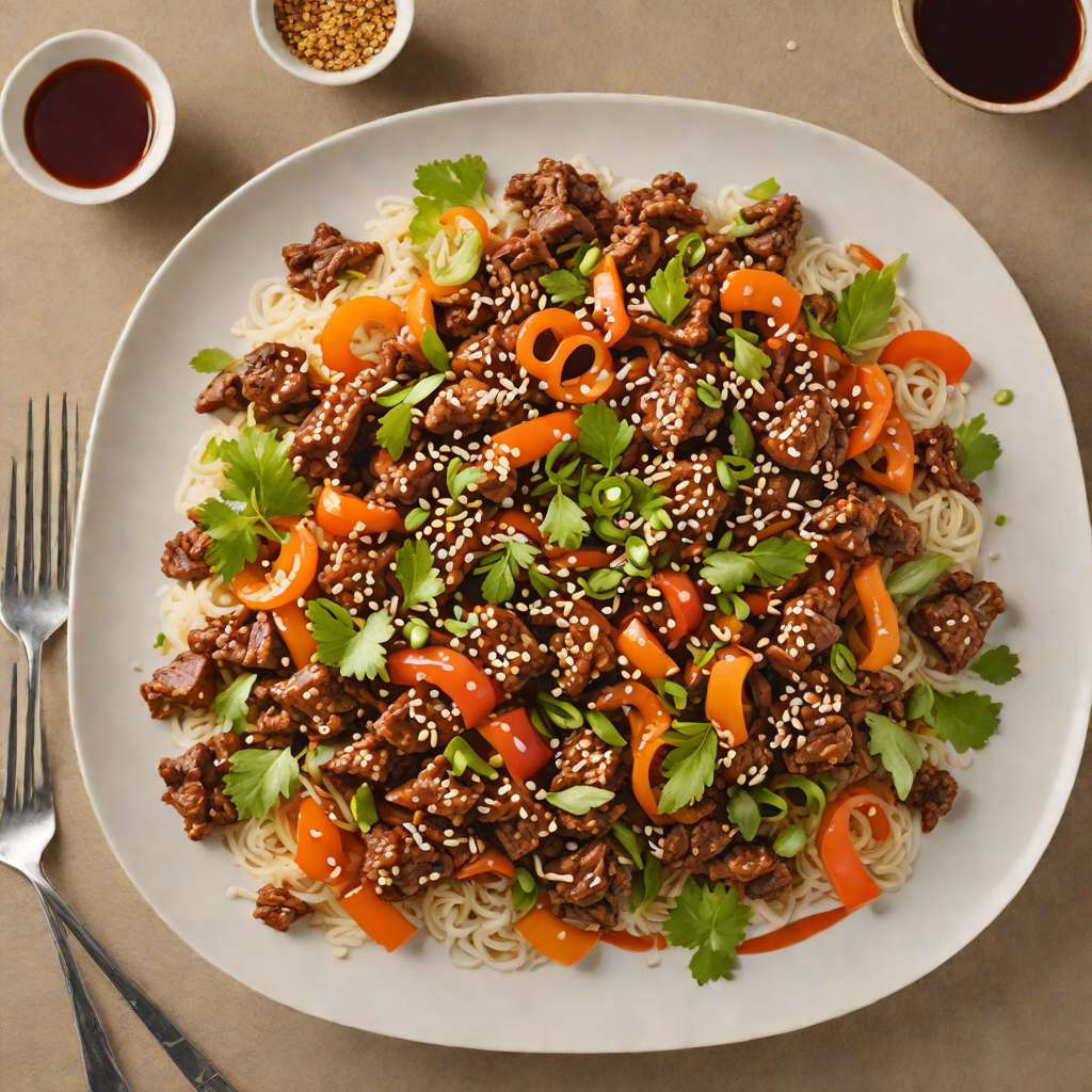 Spicy Korean Stir-Fried Beef with Gochujang and Sesame