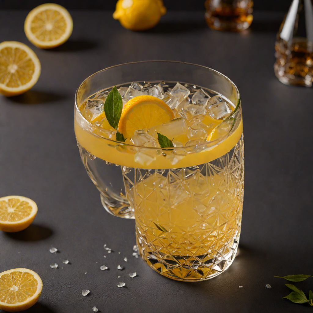 Whisked Whiskey Lemon Sour Cocktail