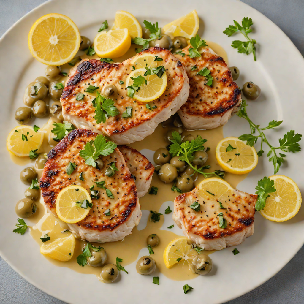 Pan-Seared Pork Chops with Tangy Lemon Caper Sauce