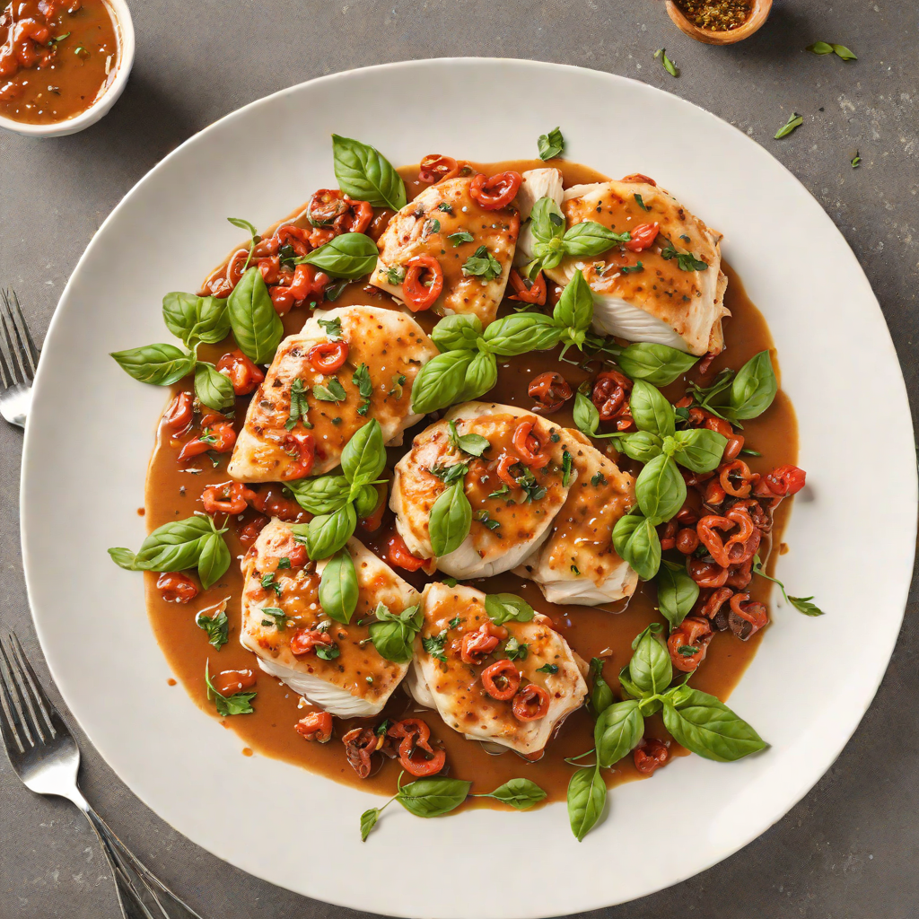 Italian Pan-Seared Chicken with Sun-Dried Tomato and Basil Pan Sauce