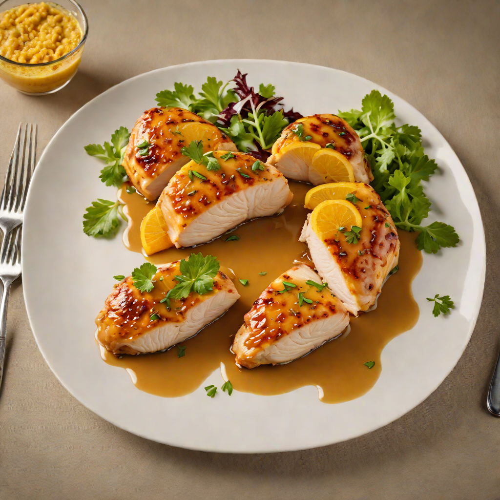 Pan-Seared Chicken with Orange-Mustard Glaze