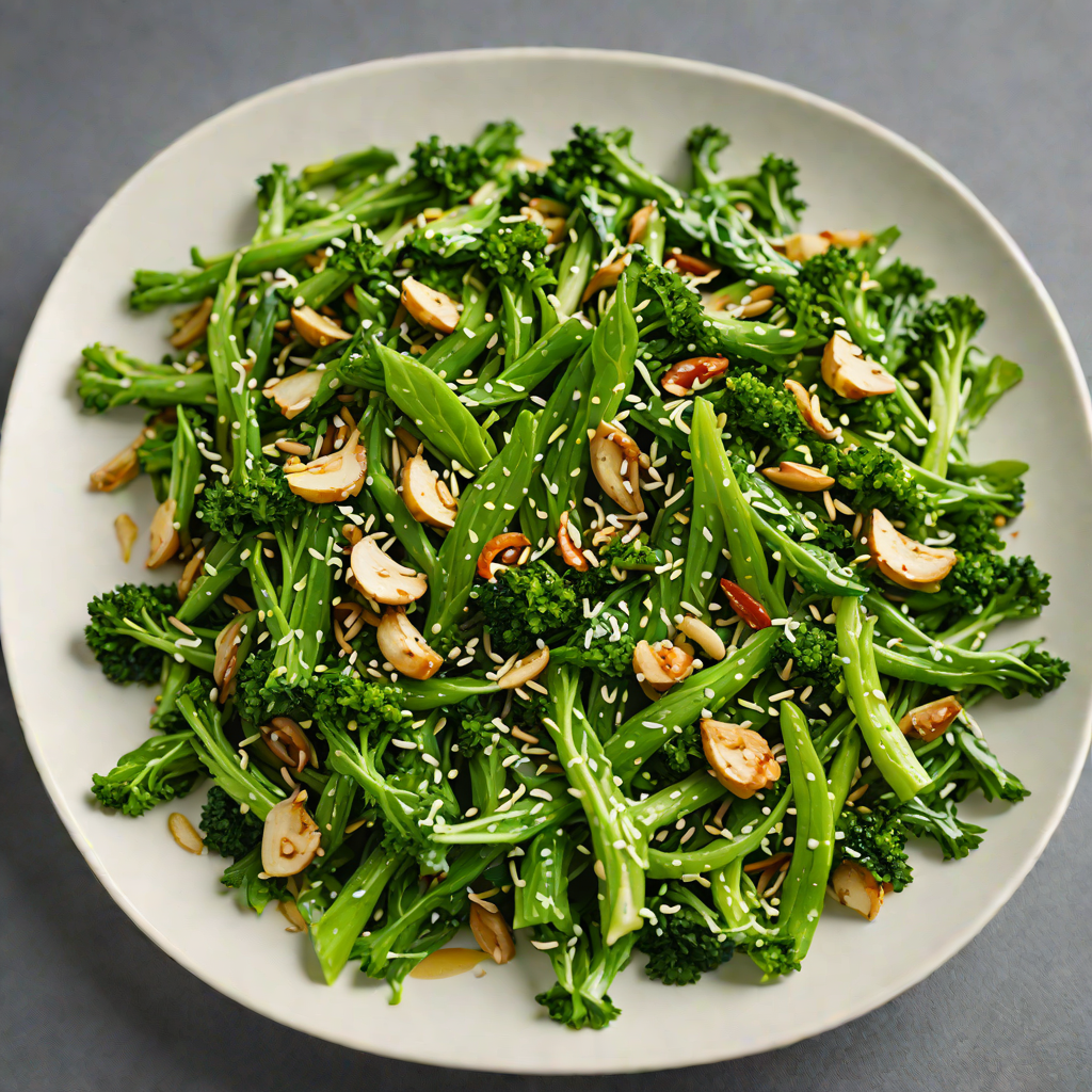 Stir-Fried Popular Greens with Garlic and Sesame