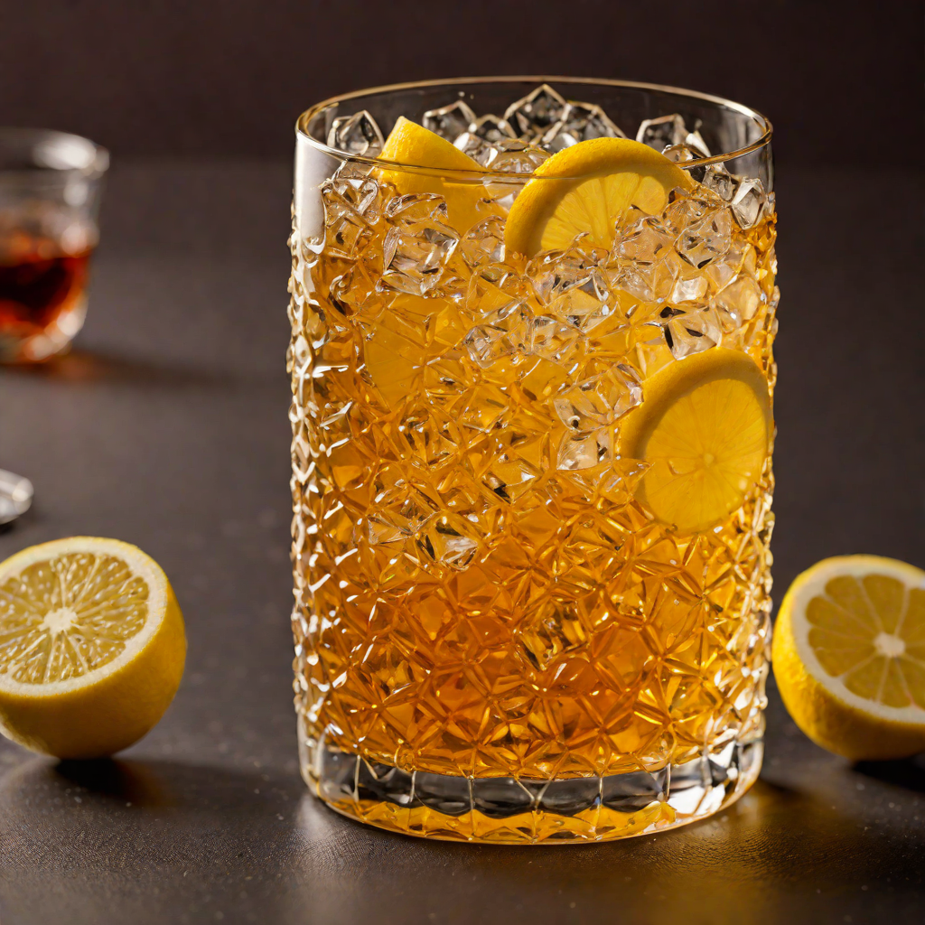 Honey-Sweetened Bourbon Highball with Lemon