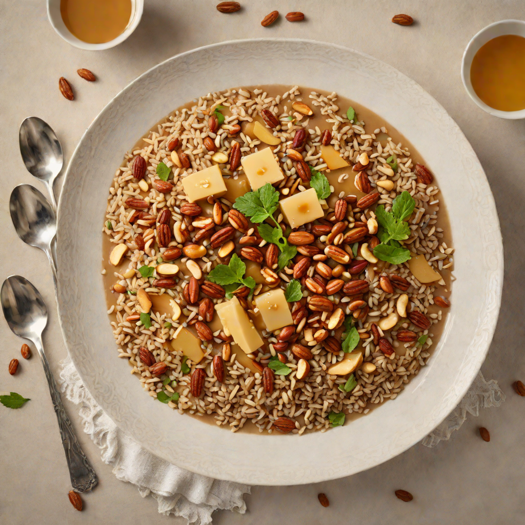 Honey-Simmered Teff Porridge with Cardamom and Toasted Nuts