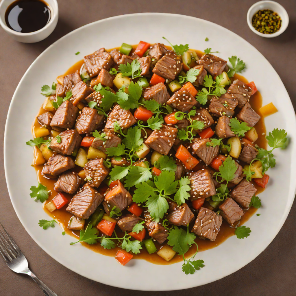 Stir-Fried Pork with Cuban Mojo Sauce