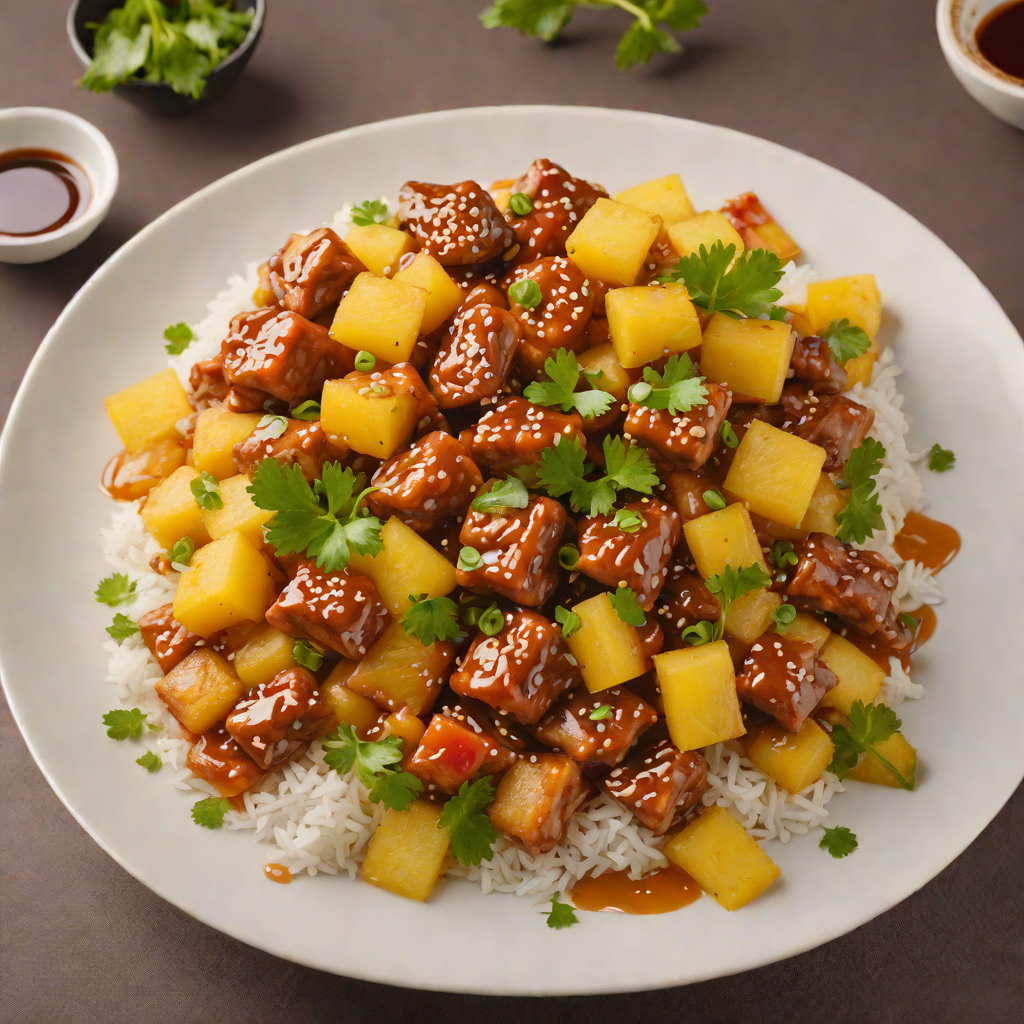 Chinese-Style Sweet and Sour Pork with Pineapple