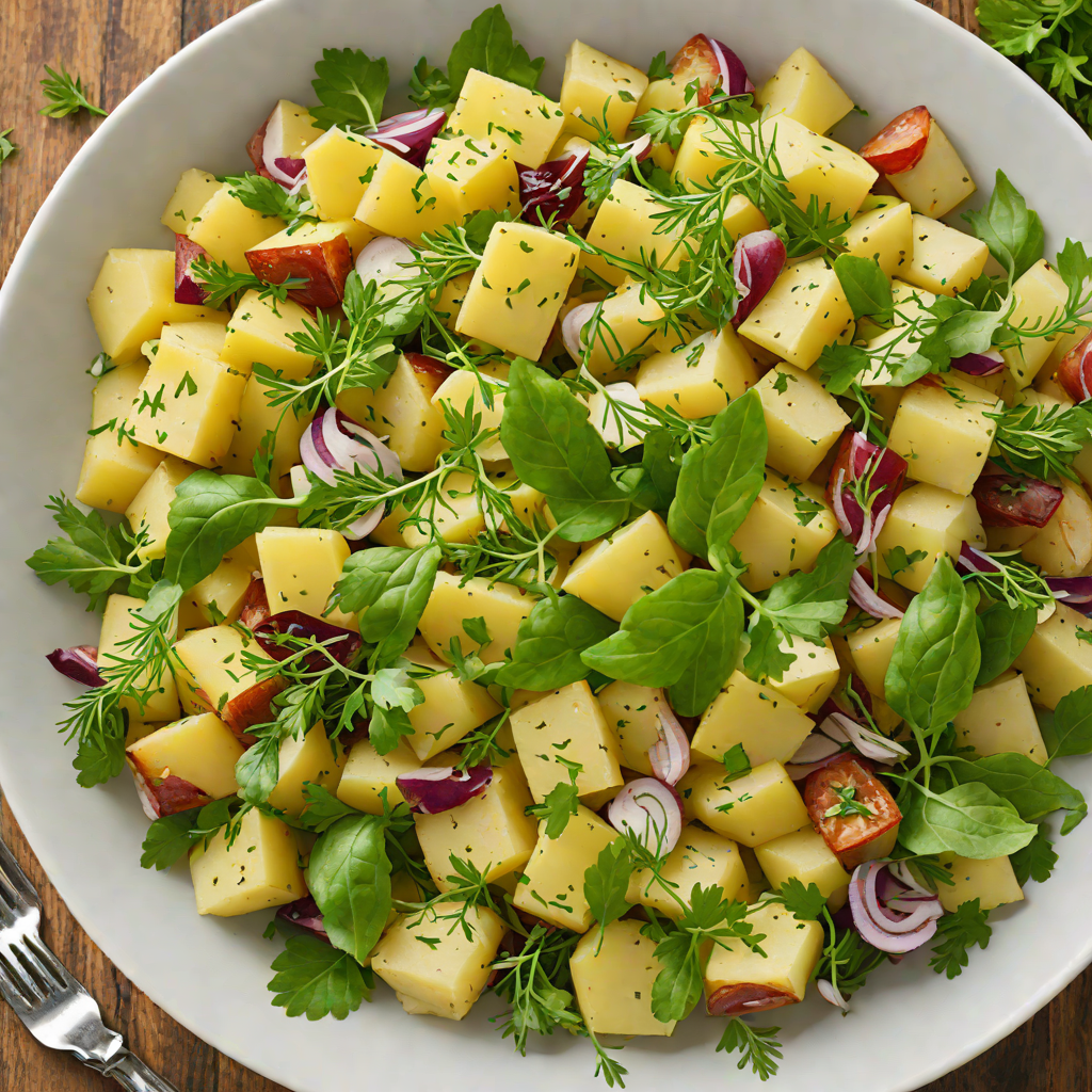 Berlin-Inspired Potato Salad with Mustard Vinaigrette and Fresh Herbs