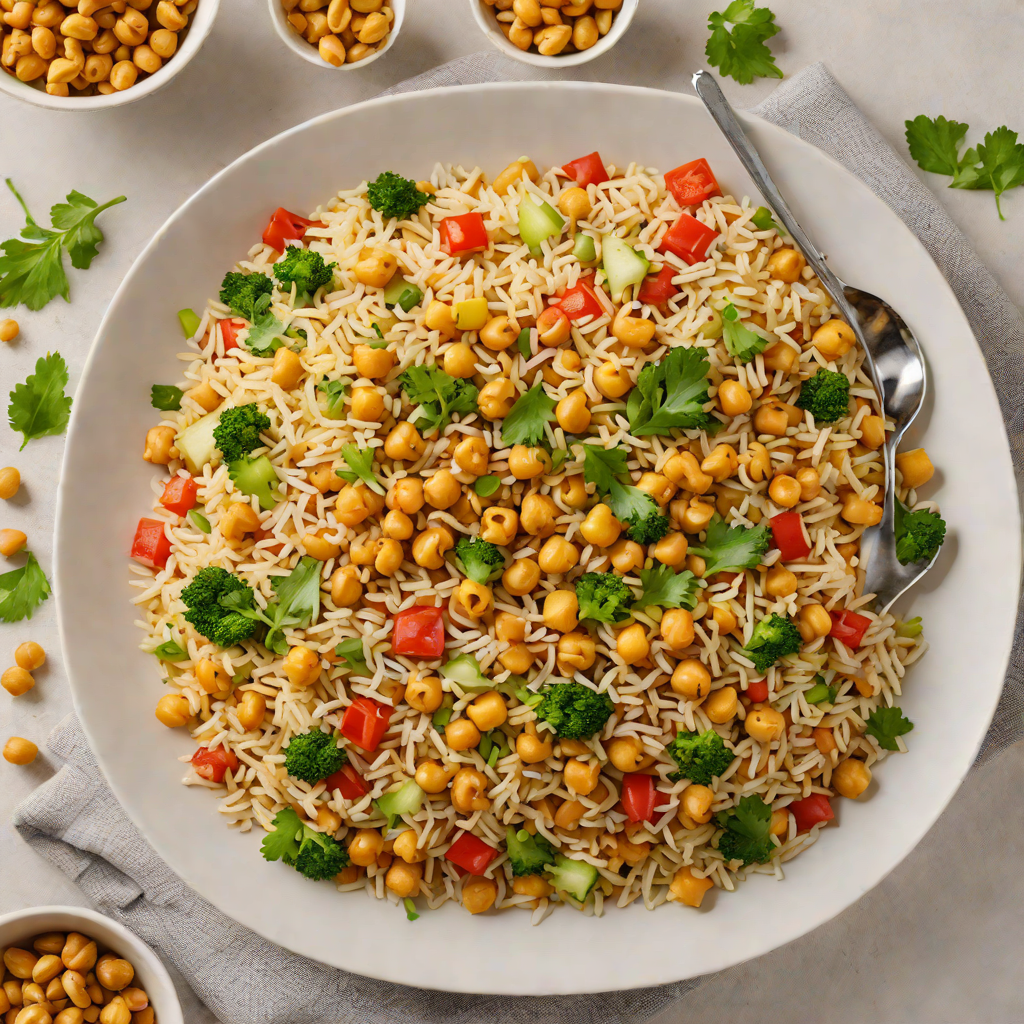 One-Pot Colorful Veggie Rice with Chickpeas