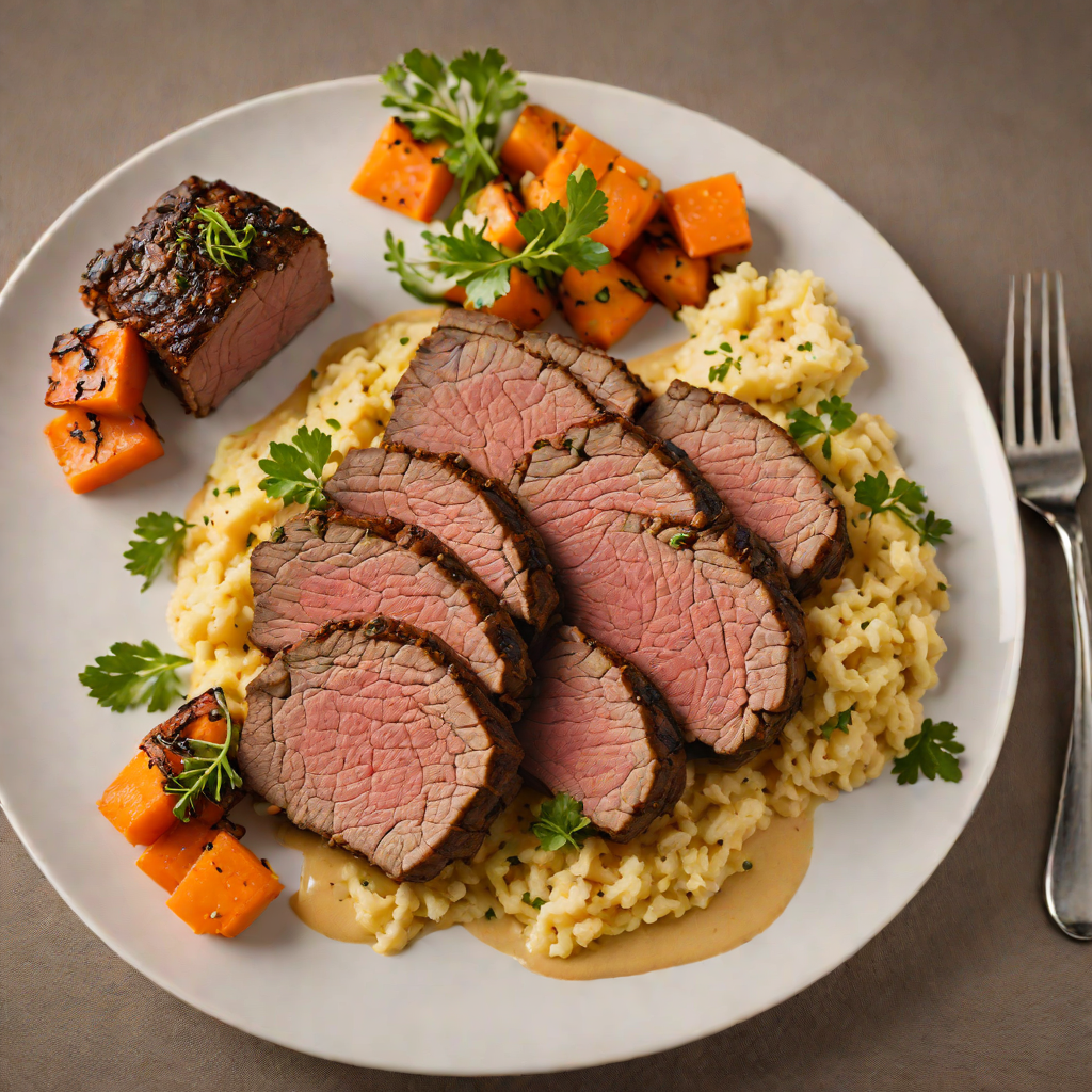 Northern Spice-Rubbed Beef Roast with Root Vegetable Mash