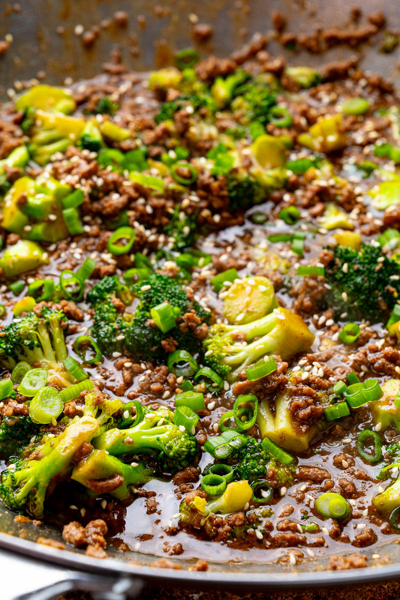 Sautéed Ground Beef and Broccoli with Coconut Aminos