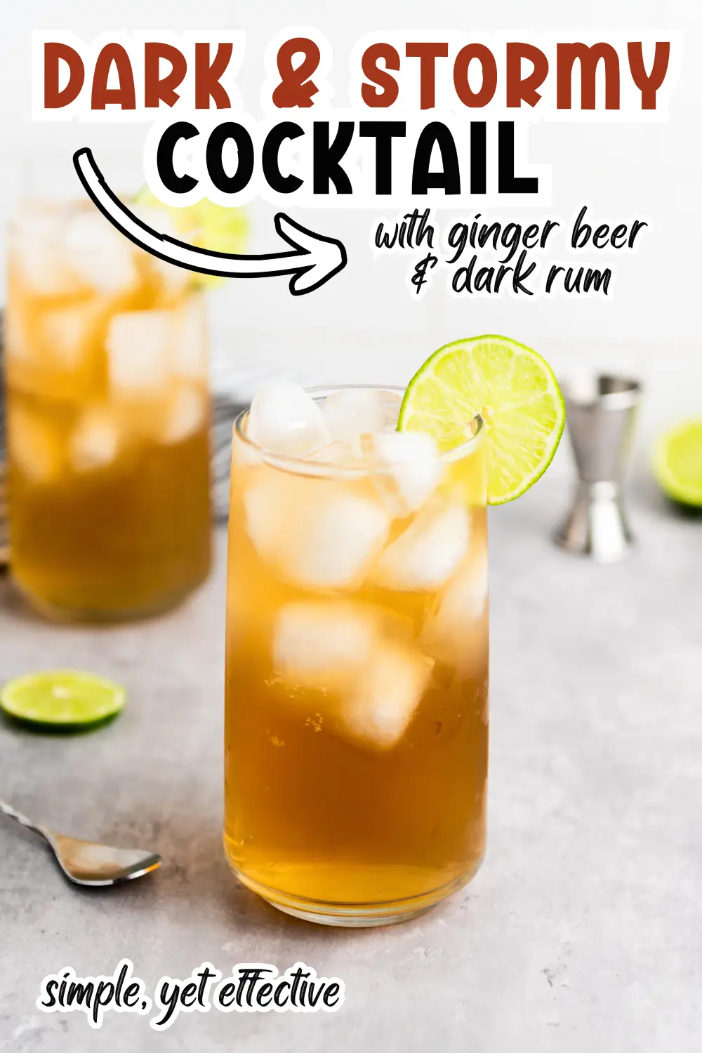 Ginger-Spiced Dark and Stormy