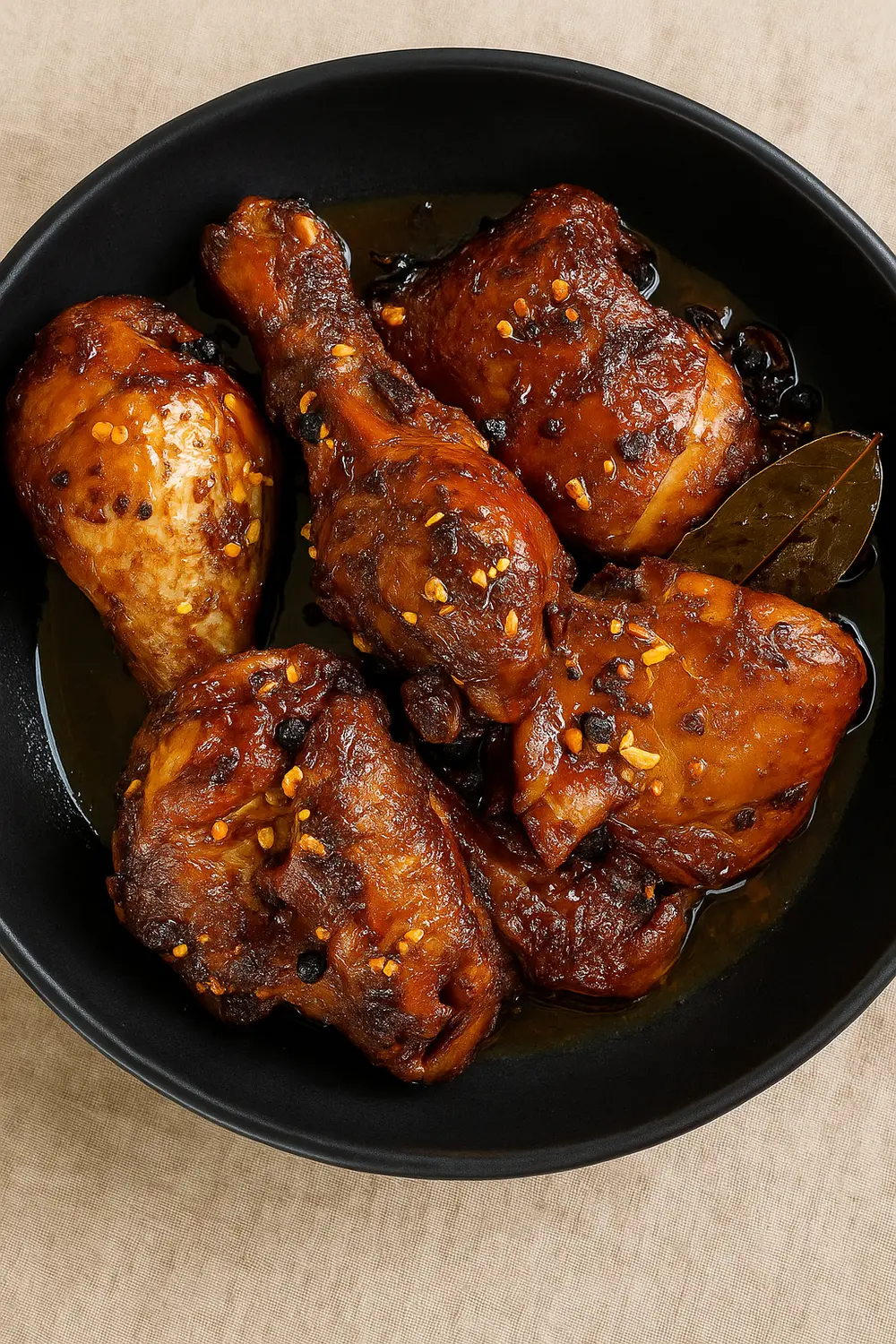 Slow-Simmered Filipino Chicken Adobo with Soy and Vinegar