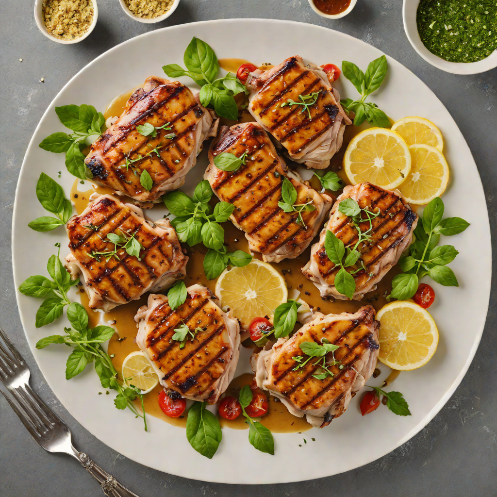 Grilled Turkey Thighs with Summer Herb Marinade