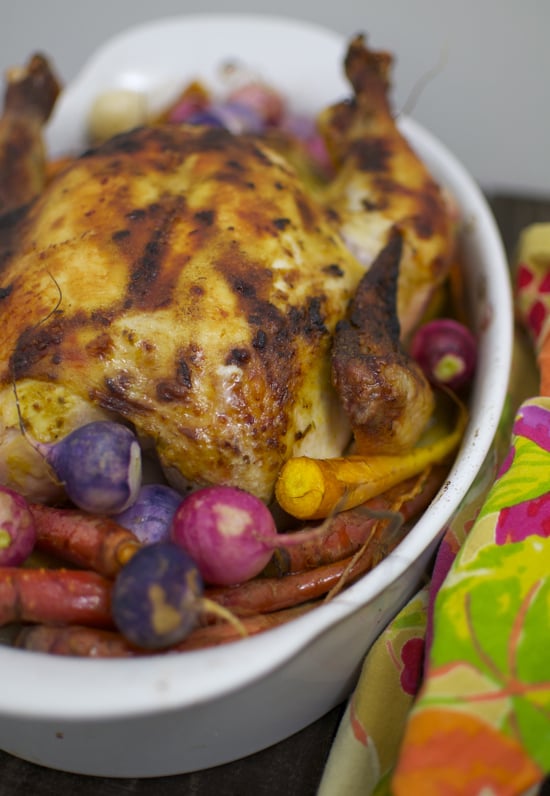 Easter Herb-Crusted Chicken with Spring Greens