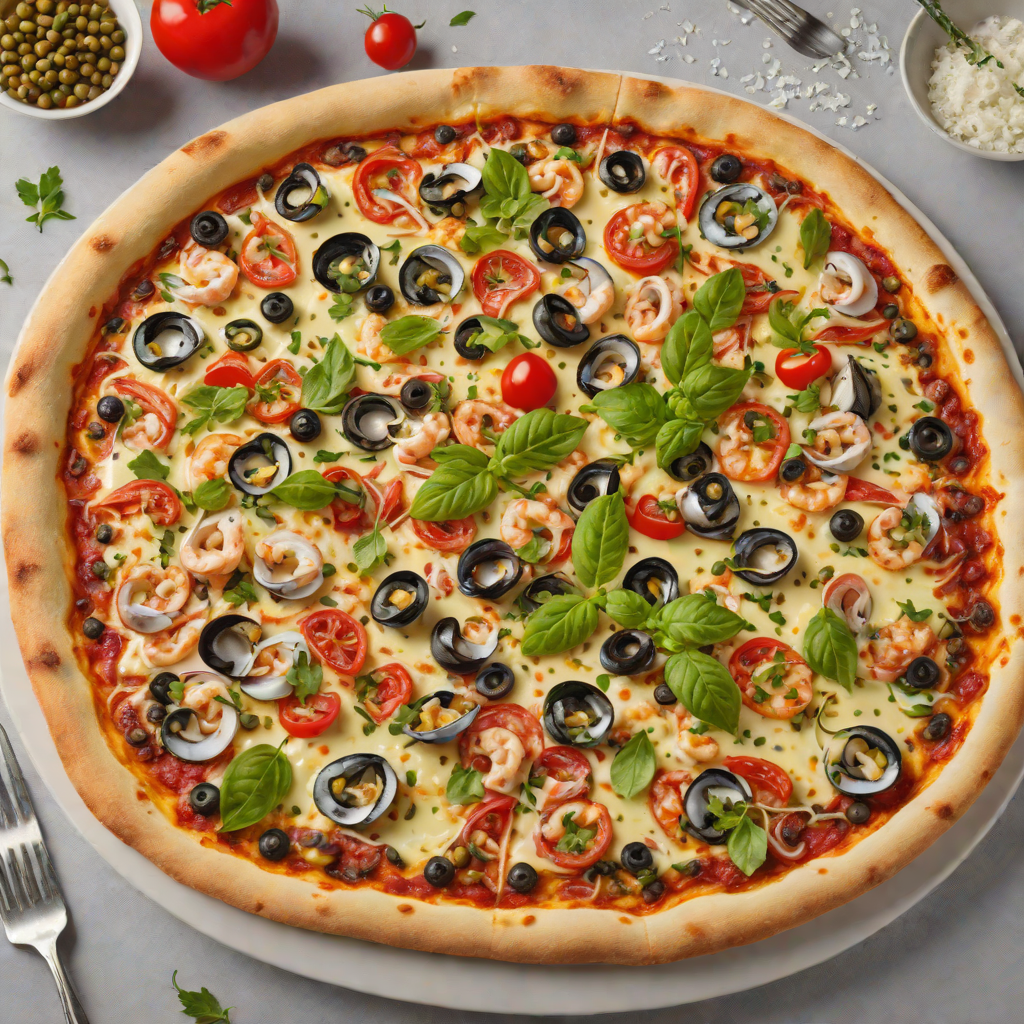 Catania-Inspired Seafood Pizza with Calabrian Chili and Capers