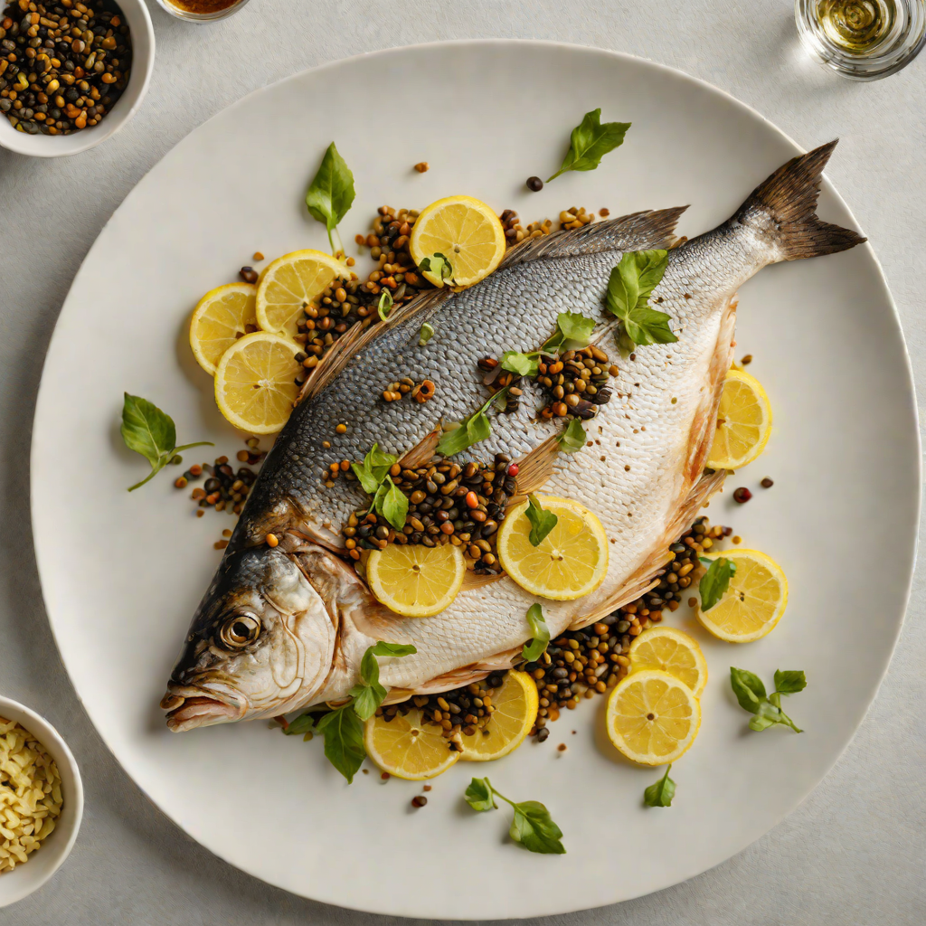 Pan-Seared Sea Bream with Lemon and Olive Tapenade