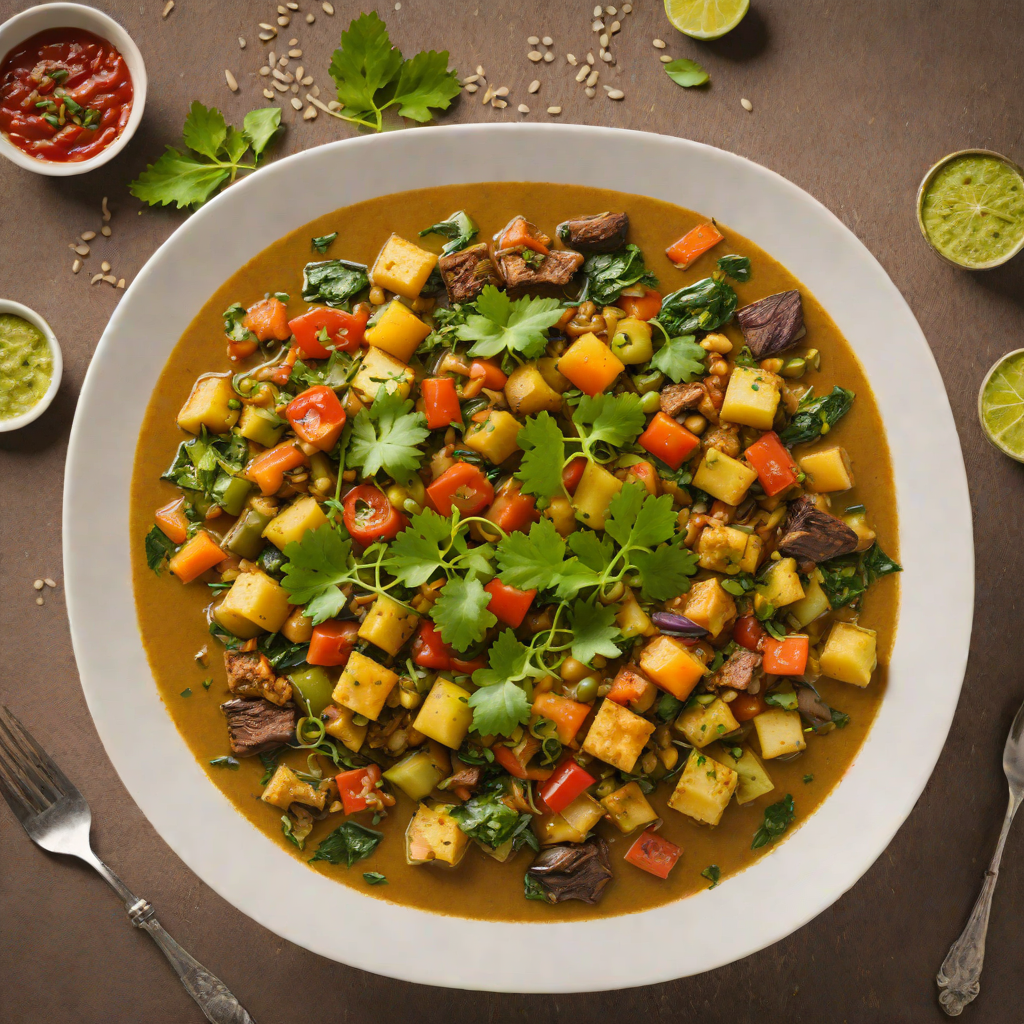 Gujarati Undhiyu-Inspired Mixed Vegetable Stew