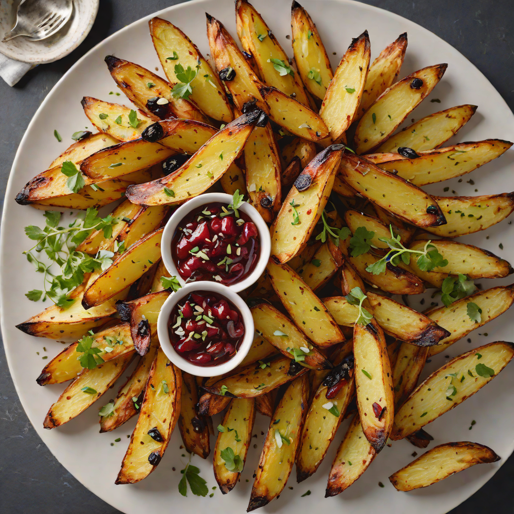 Tasmanian Pepperberry and Sea Salt Roasted Potato Wedges