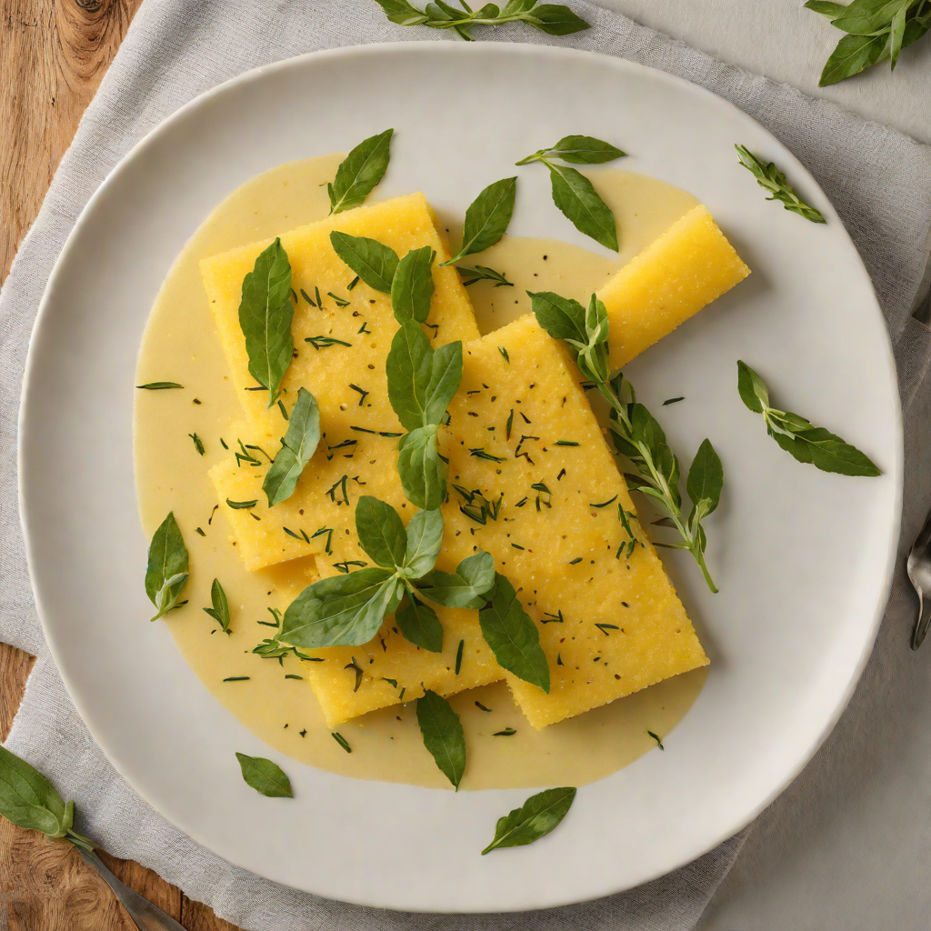 Italian Herb-Infused Polenta with Parmesan and Sage