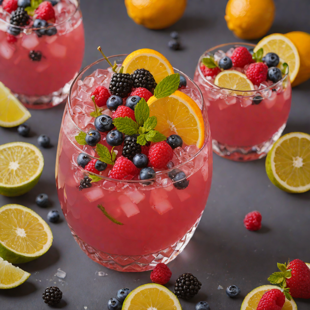 Non-Alcoholic Citrus Berry Punch for Summer Gatherings