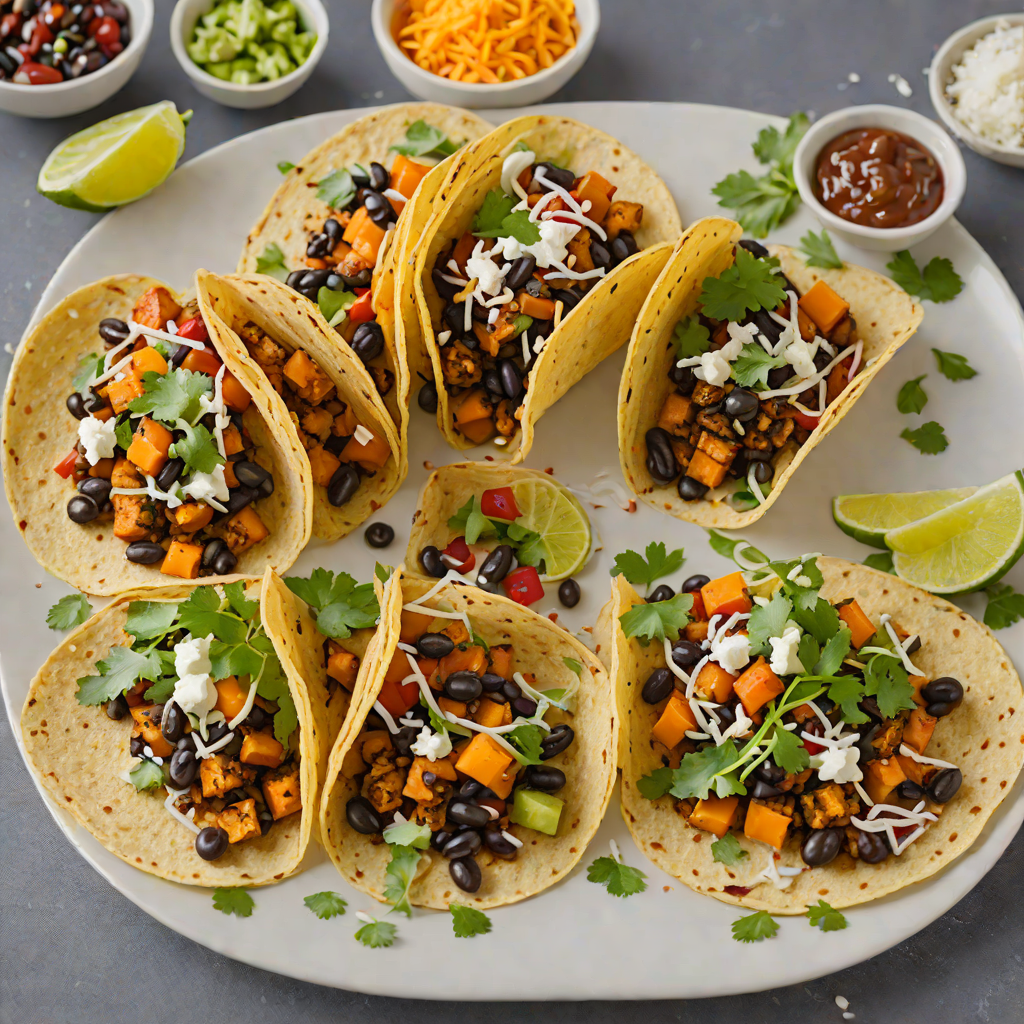 Soulful Jazz-Inspired Spiced Sweet Potato and Black Bean Tacos
