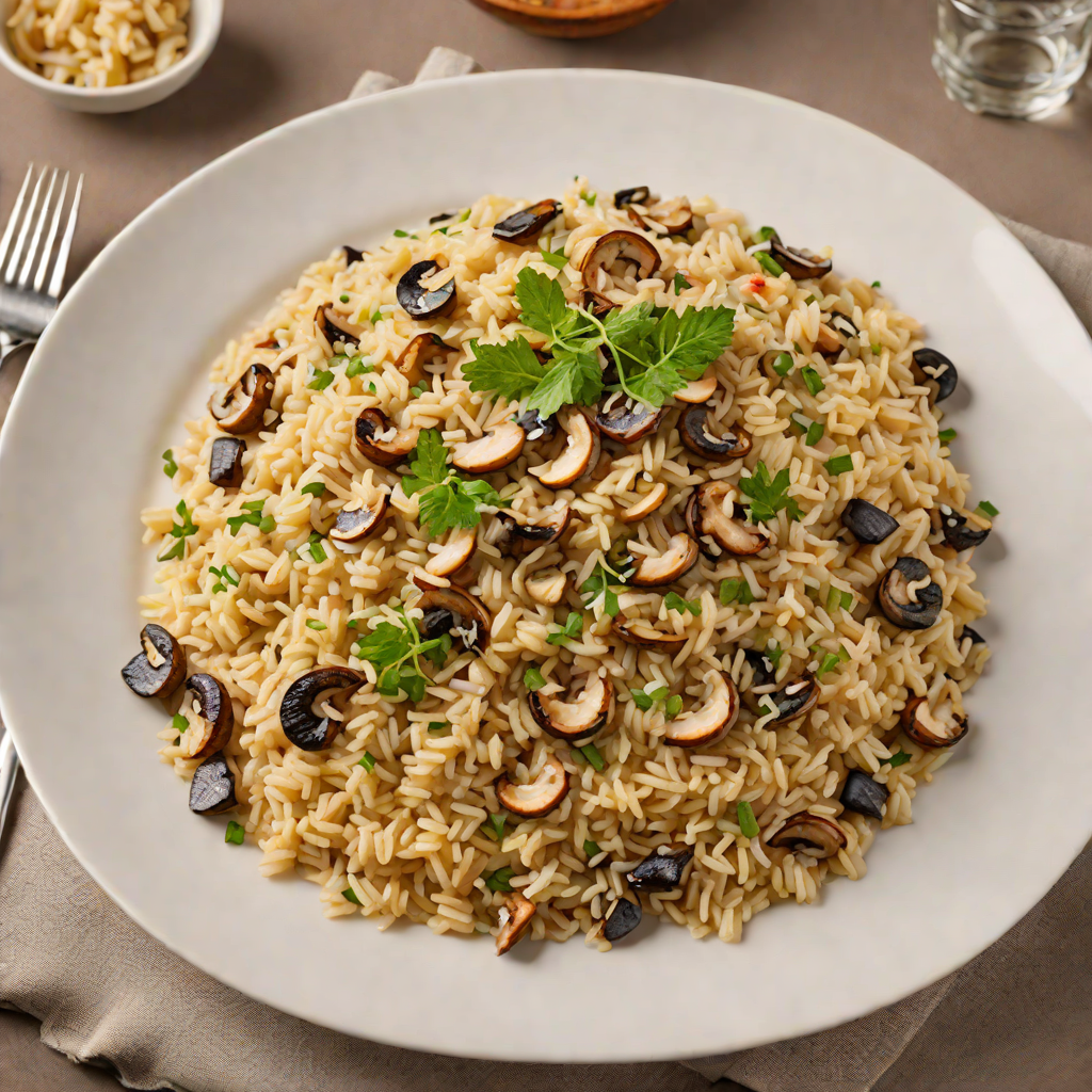 Jazz-Inspired Creamy Mushroom Risotto with Parmesan