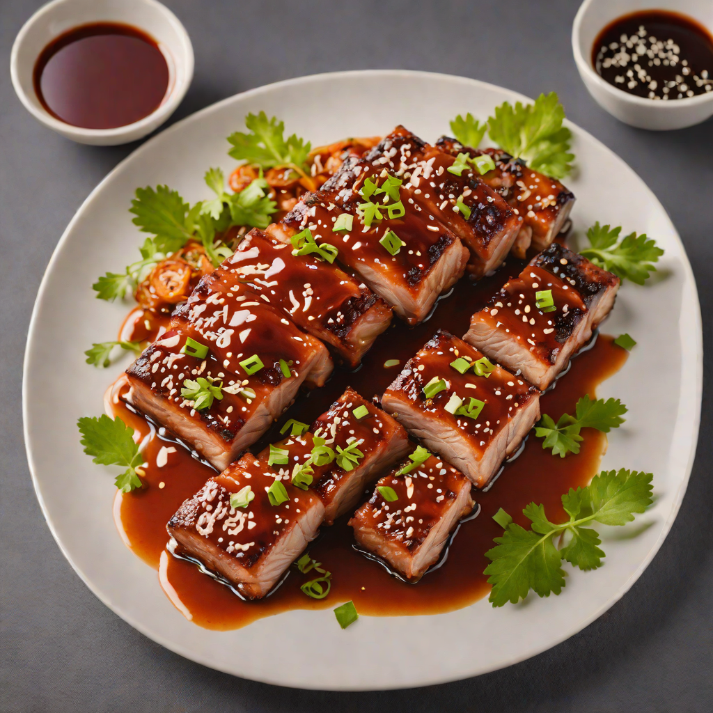 Half-Glazed Korean Gochujang Pork Belly