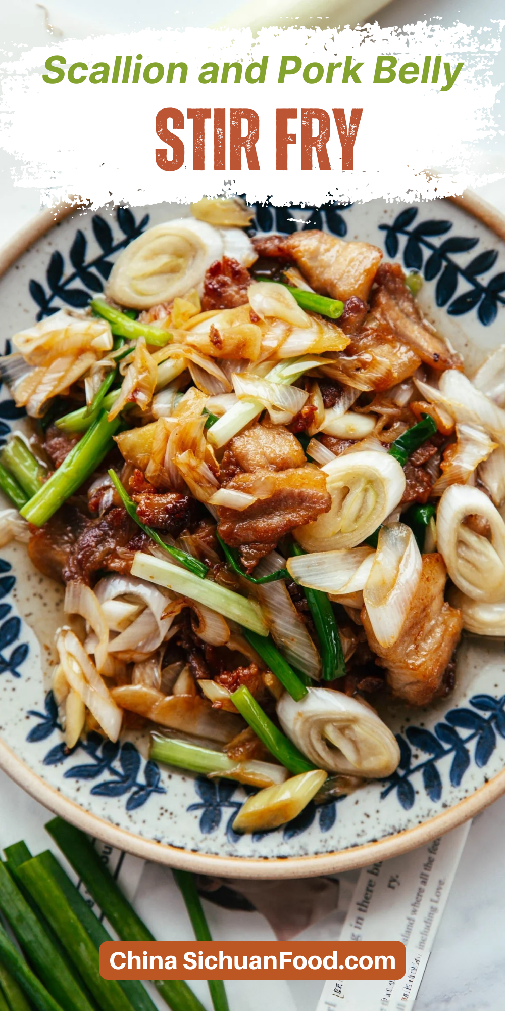 Stir-Fried Pork Belly with Ginger and Scallions