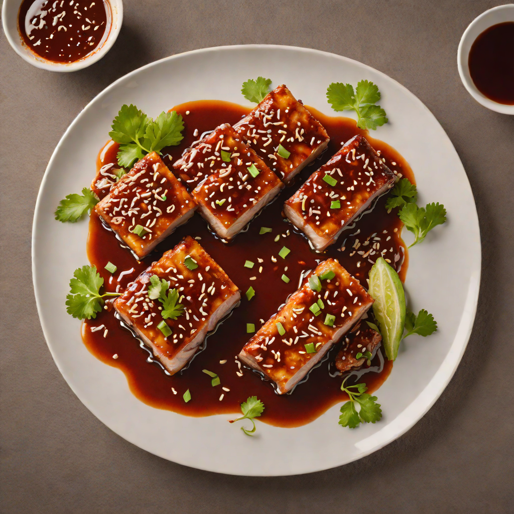 Pan-Seared Korean-Style Spicy Pork Belly with Gochujang Glaze
